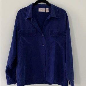 Vintage Embroidered Silk Blouse